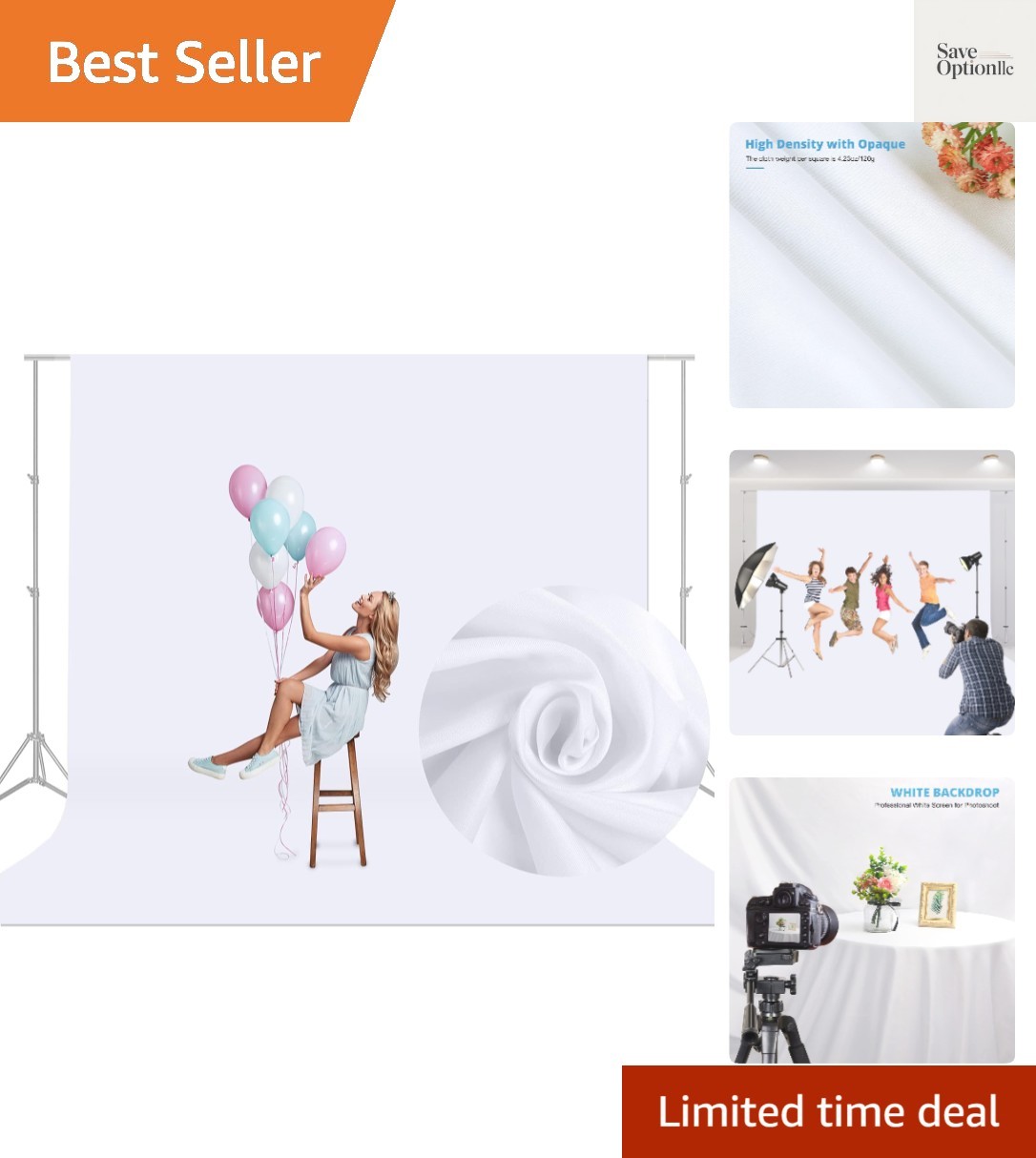 10x10 FT White Backdrop Background for Photography, Large Pure Photo Backdrop...