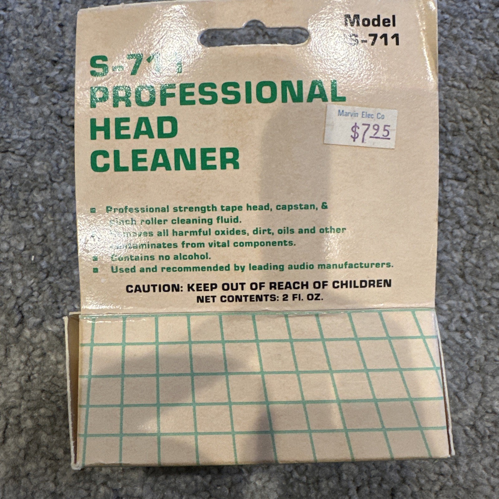 BRAND NEW INTRACLEAN S-711 2 FL OZ. Professional Head Cleaner Discontinued NOS!H