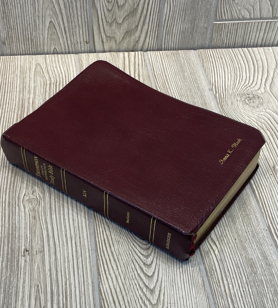 Leather Thompson Chain-Reference Study Bible KJV Red Letter Edition Gold Edge
