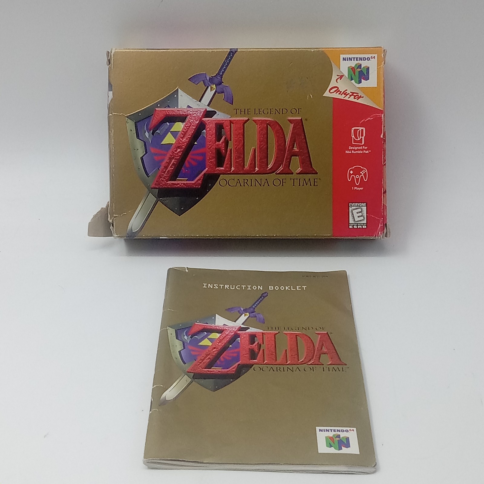 N64 The Legend Of Zelda Ocarina of Time Authentic OEM Box & Manual Only