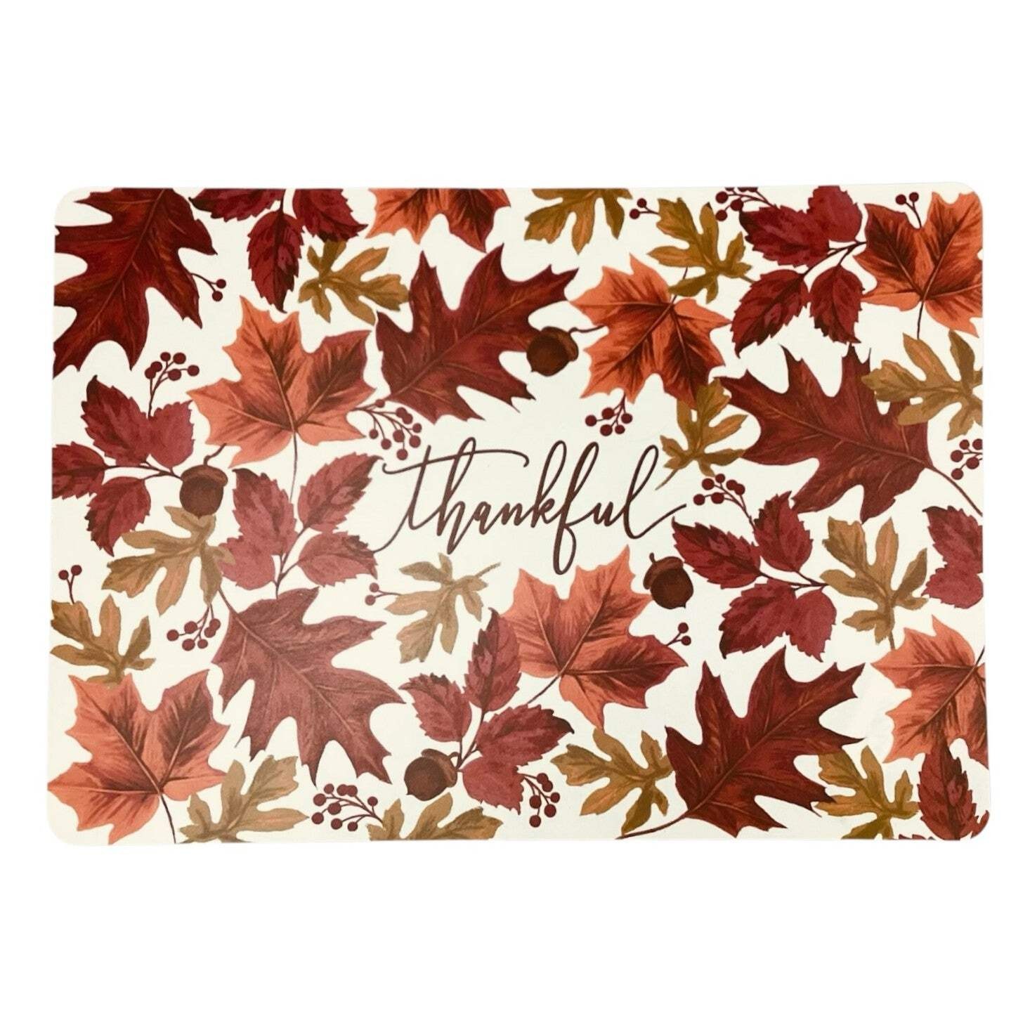 29601 - Fall Leaves Thankful Placemat 16"X 12" |22-1|