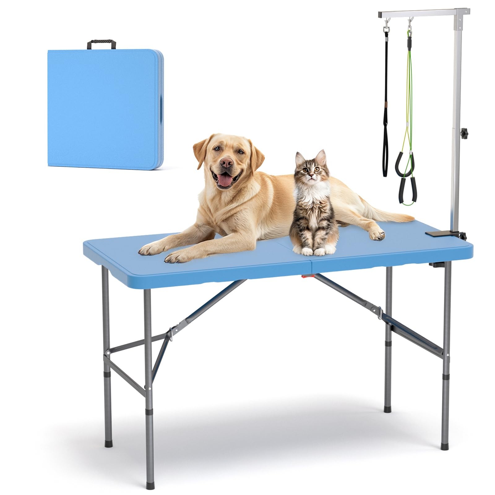 ynhurenth 49'' Pet Grooming Table for Large Dogs, Foldable Professional Groom...
