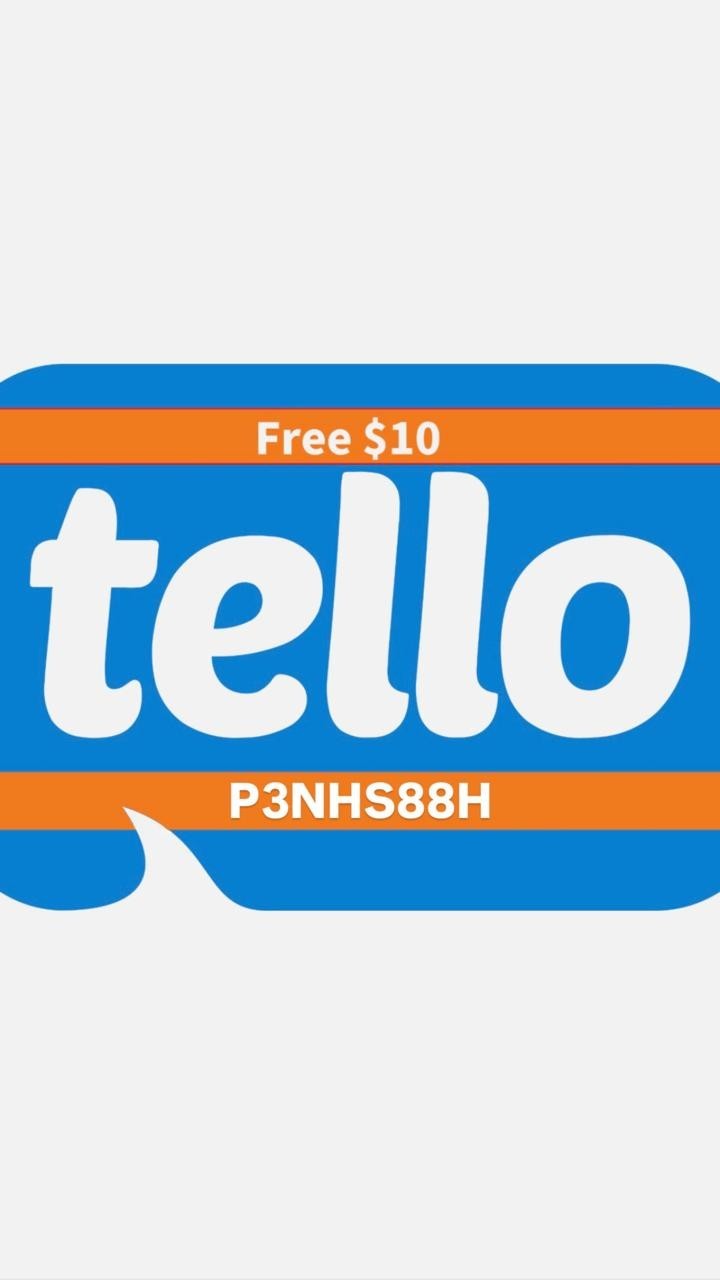 $10 Tello Referral CREDIT 2026 guaranteed , promo code: P3NHS88H