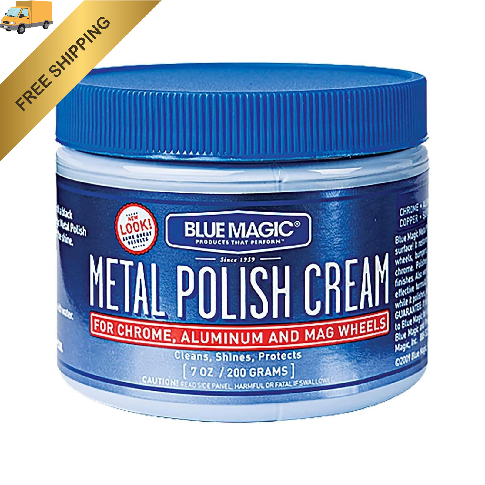 Blue Magic 400 Metal Polish Cream Non-abrasive Tarnish and 7 Ounce, 