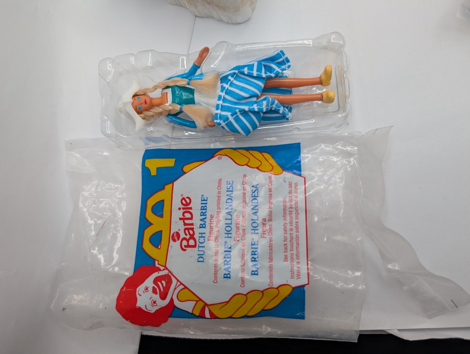 Vintage 1995 McDonald's Happy Meal Dutch Barbie Doll New Open Package