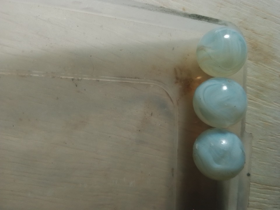 Vintage Akro Moonie Opalescent Marble  .78"