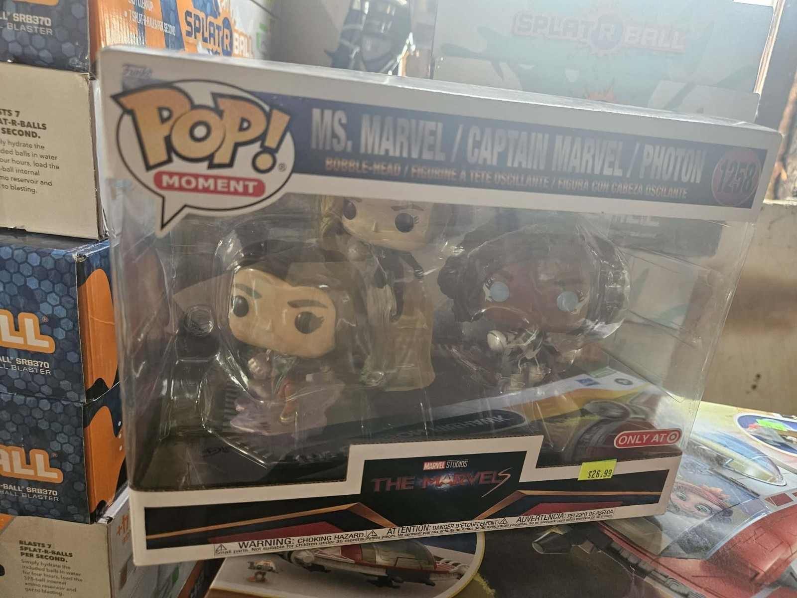 Funko Pop! Moment Ms. Marvel Captain Marvel Photon Target Exclusive Set