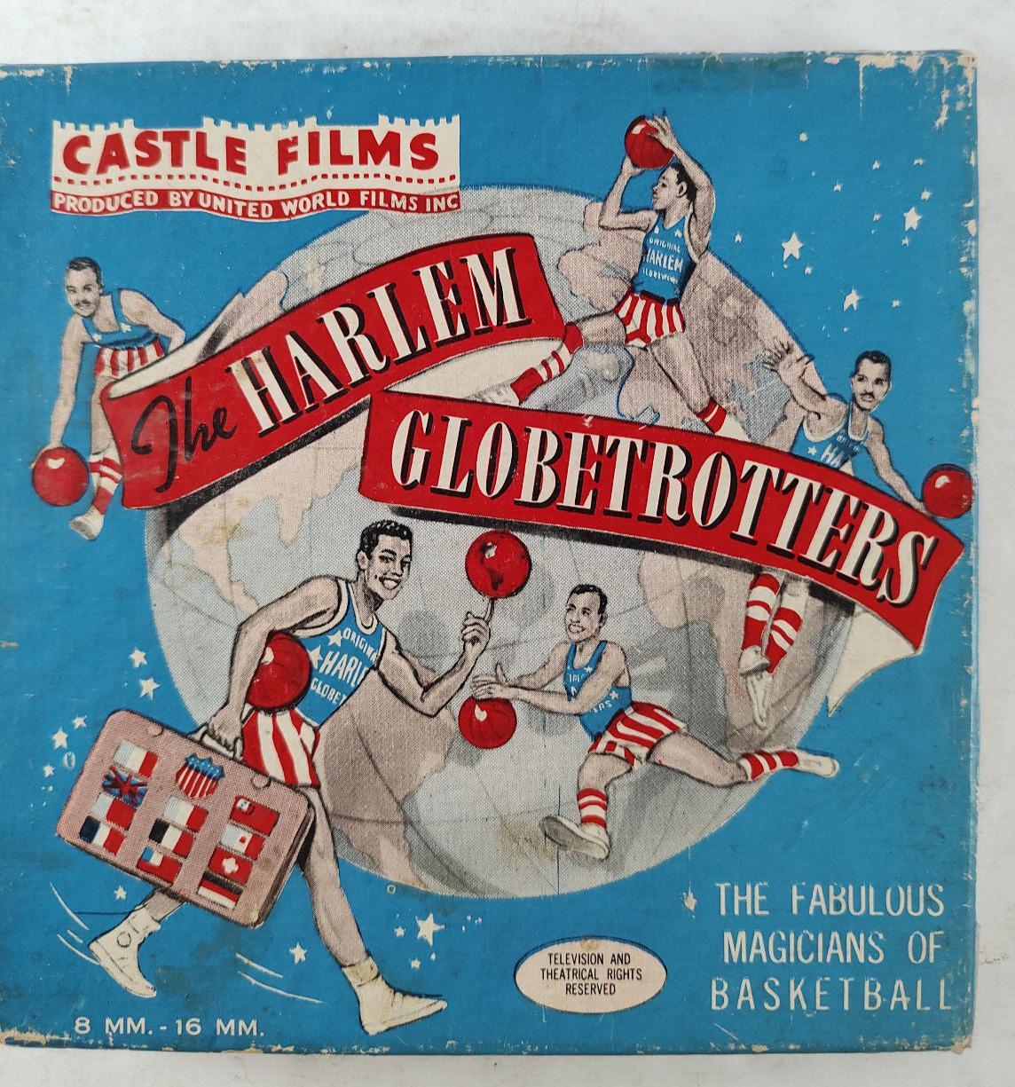 Vintage Castle Films 8MM , "The Harlem Globetrotters" No. 386 ~  5" Reel