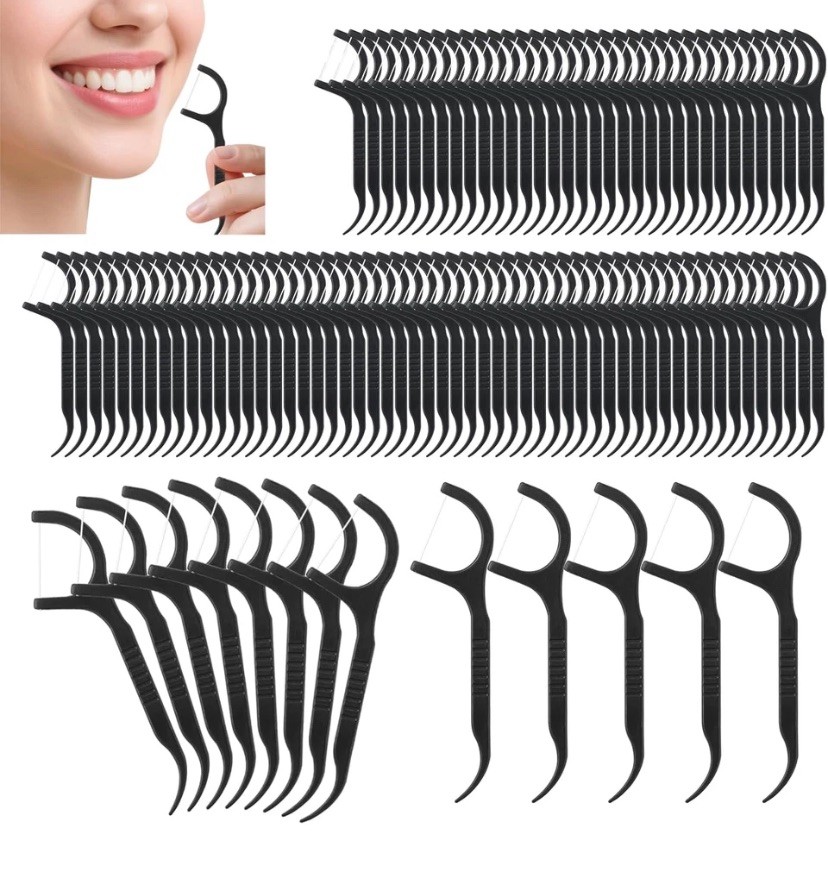 Bulk Floss Picks Dental Floss Sticks for Teeth Dental Floss Picks - 500 Pack