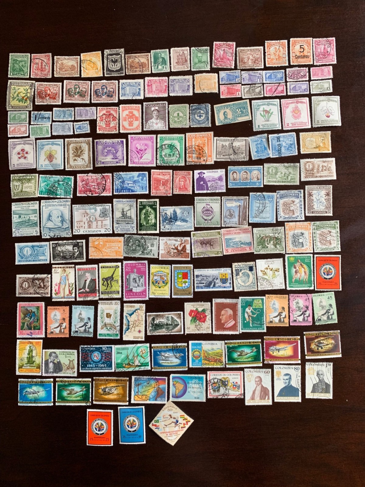 Columbia Postage Stamp Lot - 80 Different - Used - Off Paper