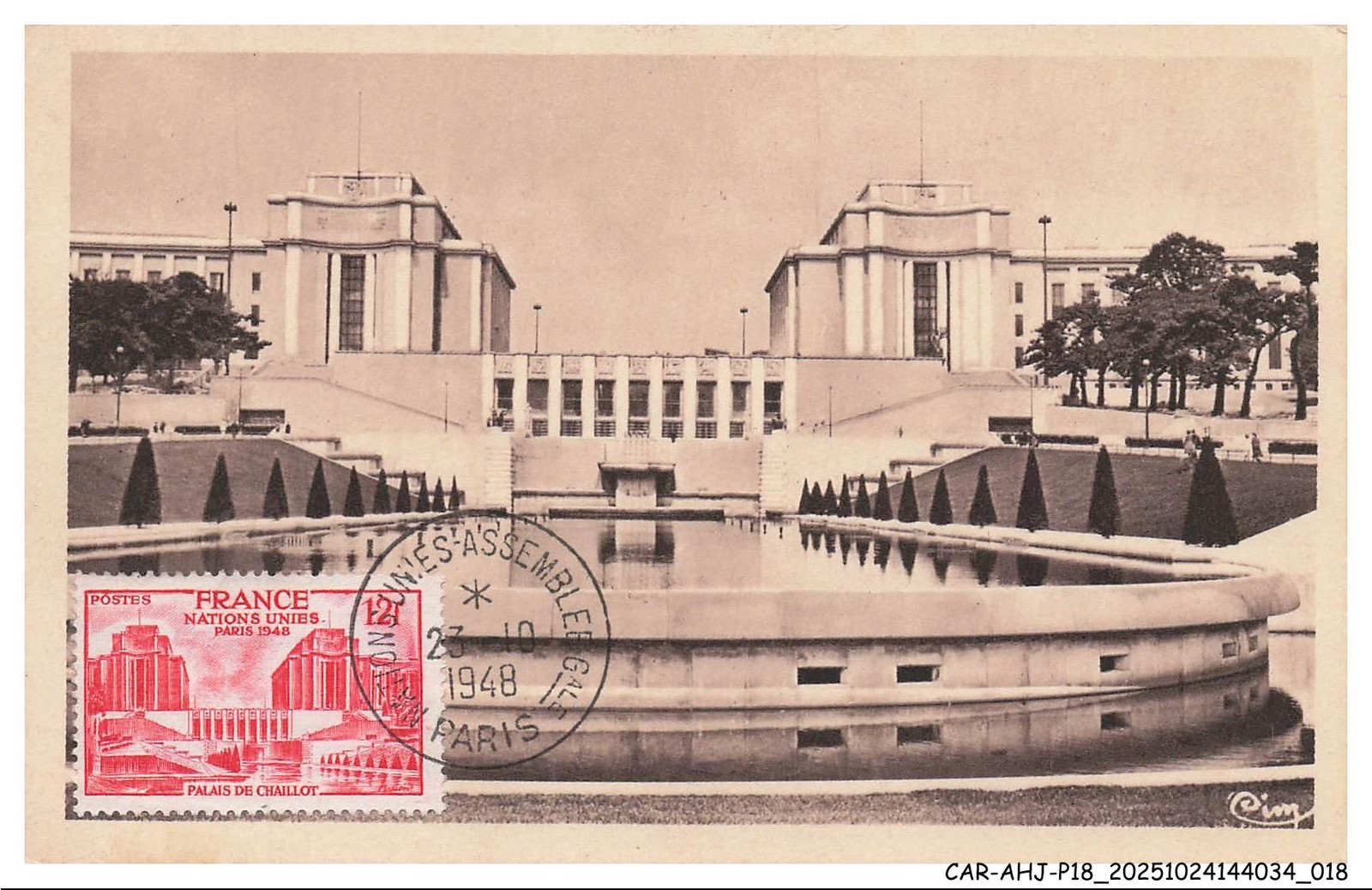 CAR-AHJP18-0848-CARD-MAXIMUM - Paris - The New Trocadéro Seen From The Gardens -