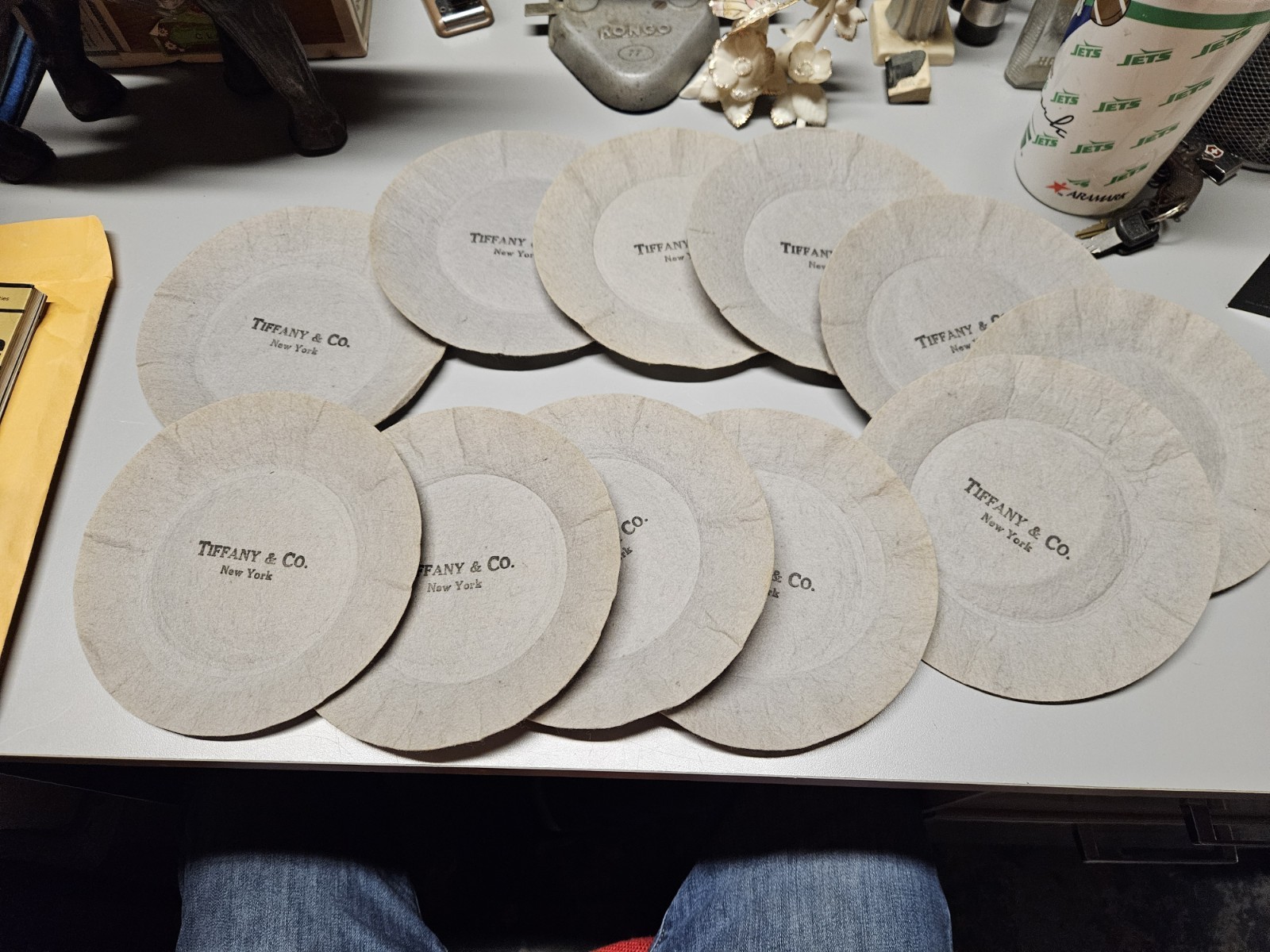 Tiffany & Co NY Lot of 11 Vintage Felt Plate Protectors 7 Inch