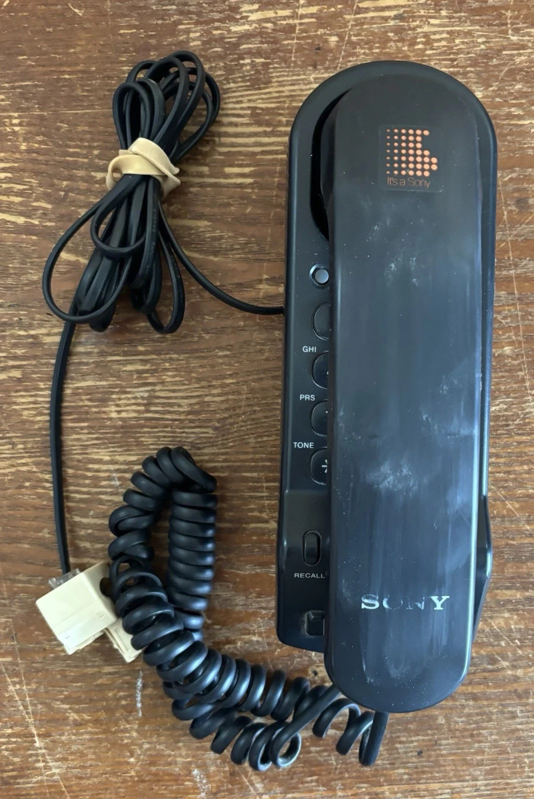 SONY IT-B5 Series Slim Push Button Telephone Vintage Retro Corded Wall / Desk