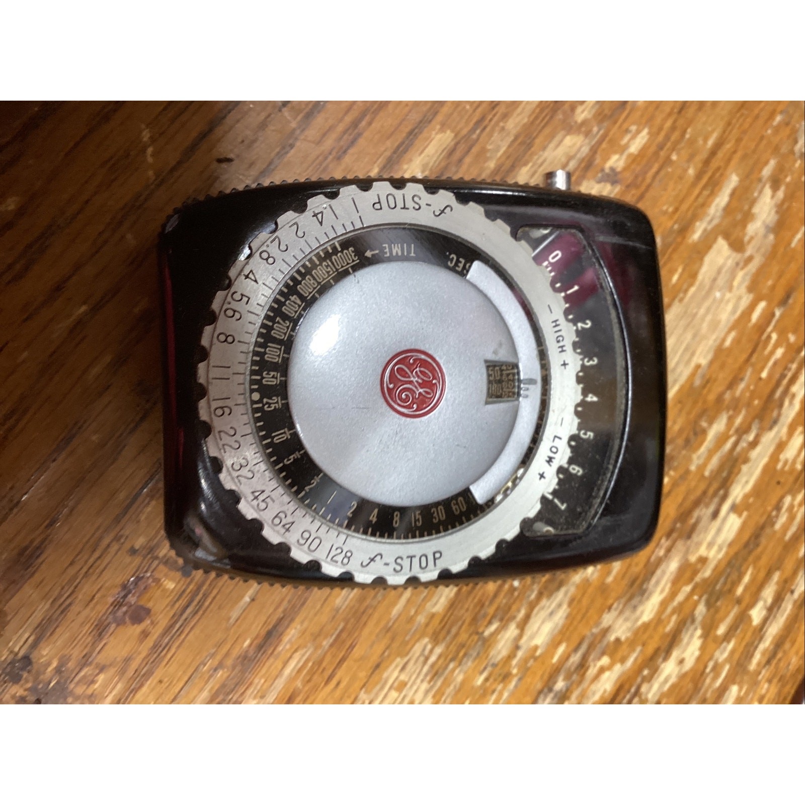 Vintage Exposure Meter General Electric Type PR-1 w/ Leather Case