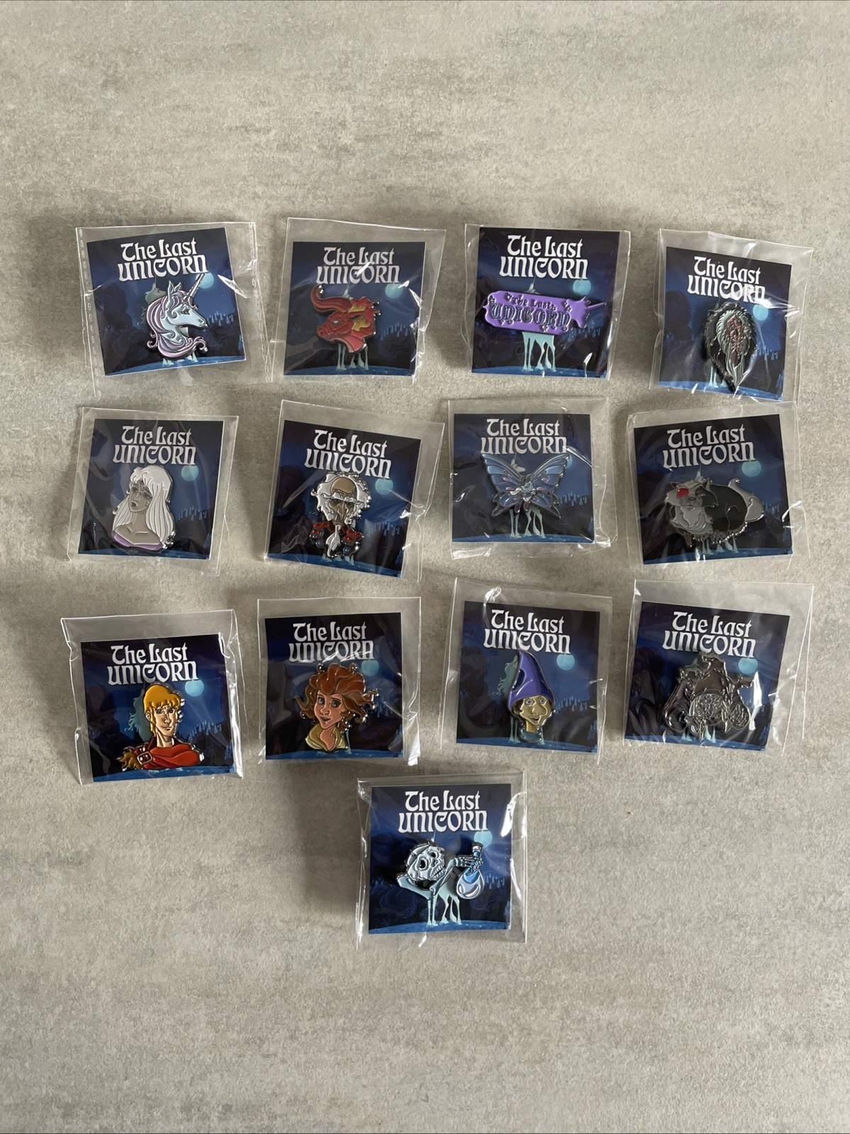 The Last Unicorn - Officially Licensed Enamel Pins Kickstarter Lot geekify