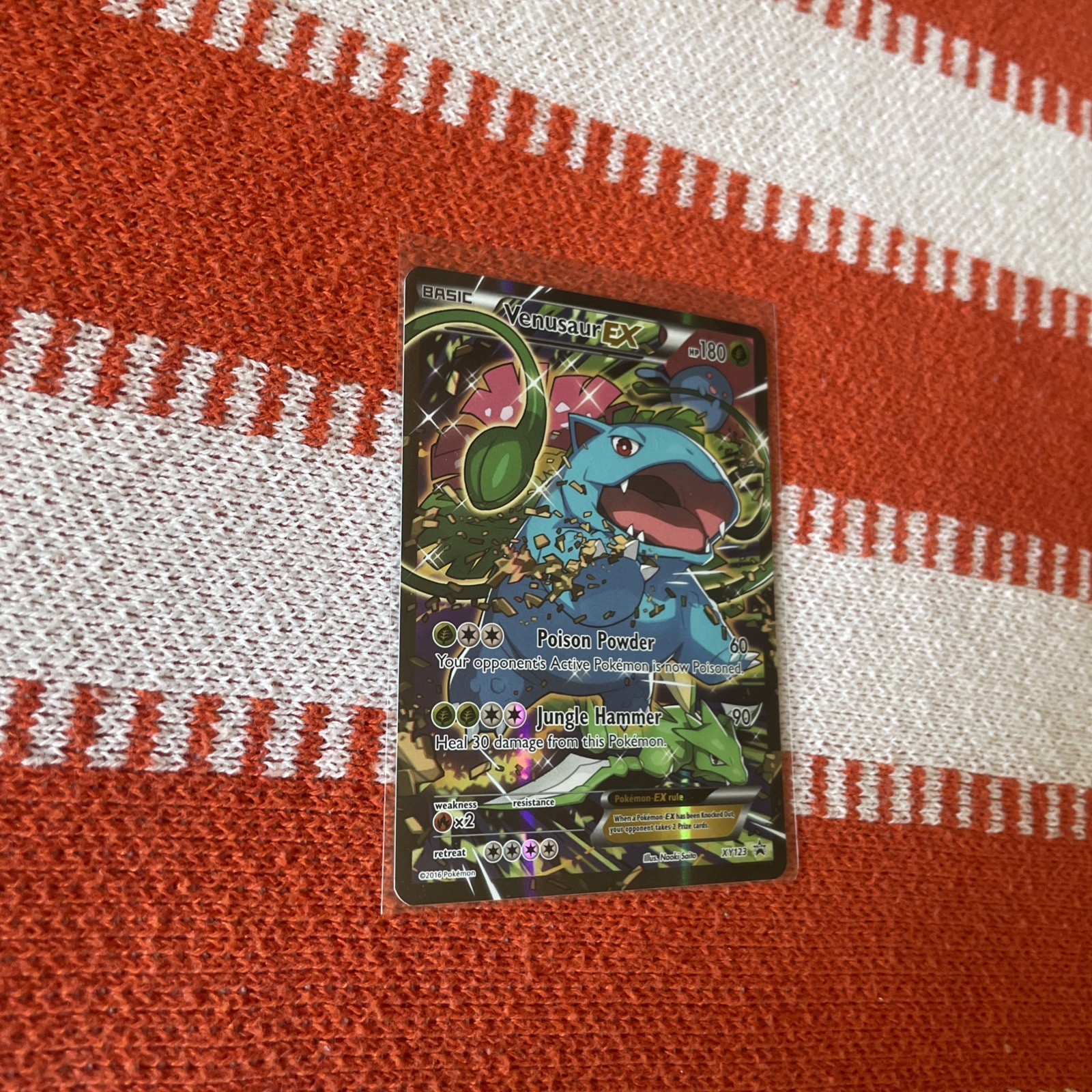 Venusaur EX XY123 XY Holo Full Art Black Star Promo Pokémon TCG