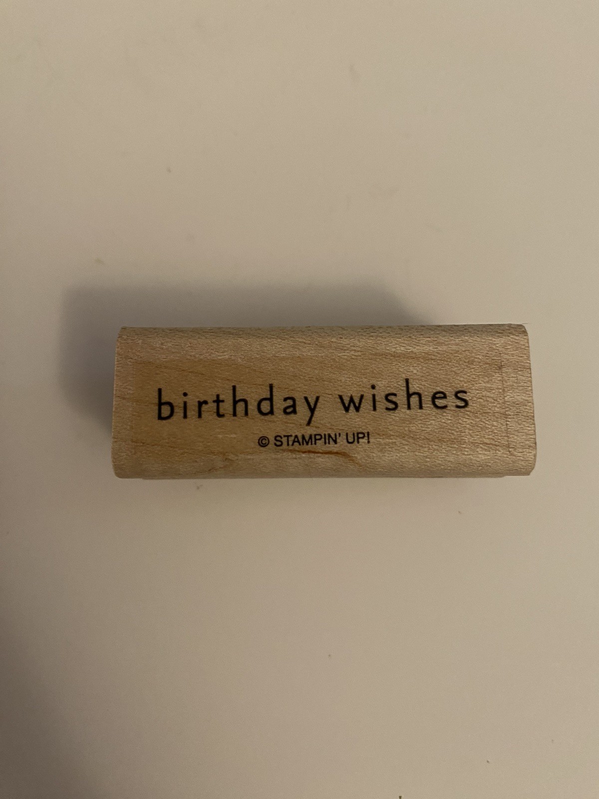 Stampin Up! Birthday Wishes Wood Mounted Rubber Stamp RS66