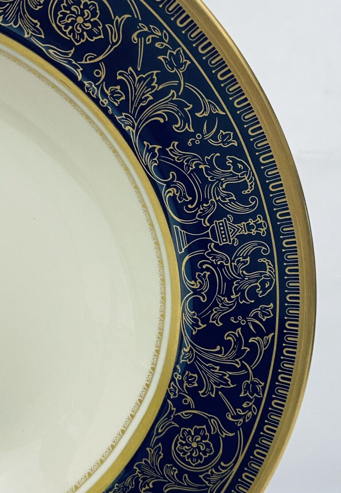Gorham Fine China Lorenzo de Medici Cobalt & Gold ~ RIM SOUP BOWLS ~ MULTIPLES