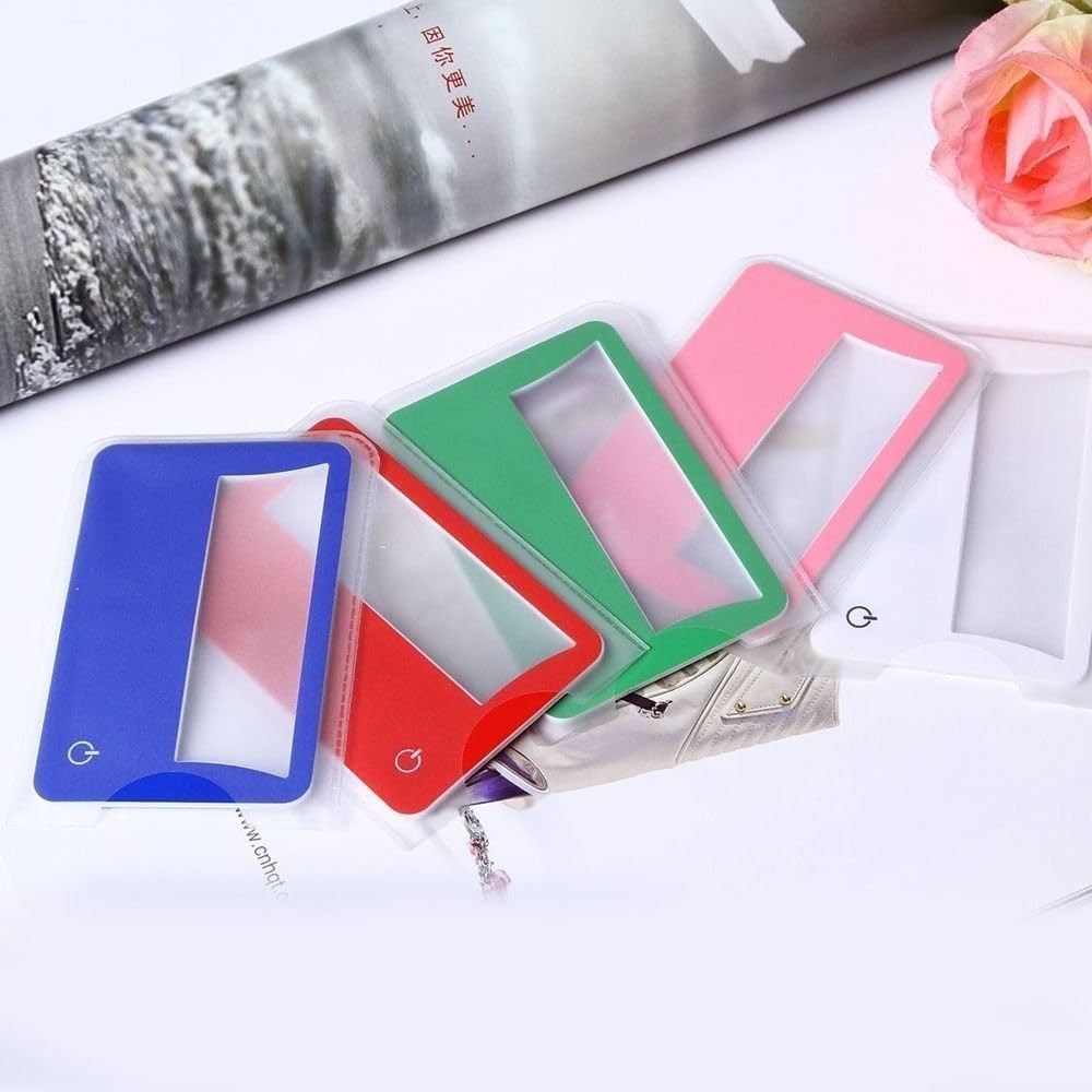 Credit Card Magnifying Glass, Reading Glass LED Clear 