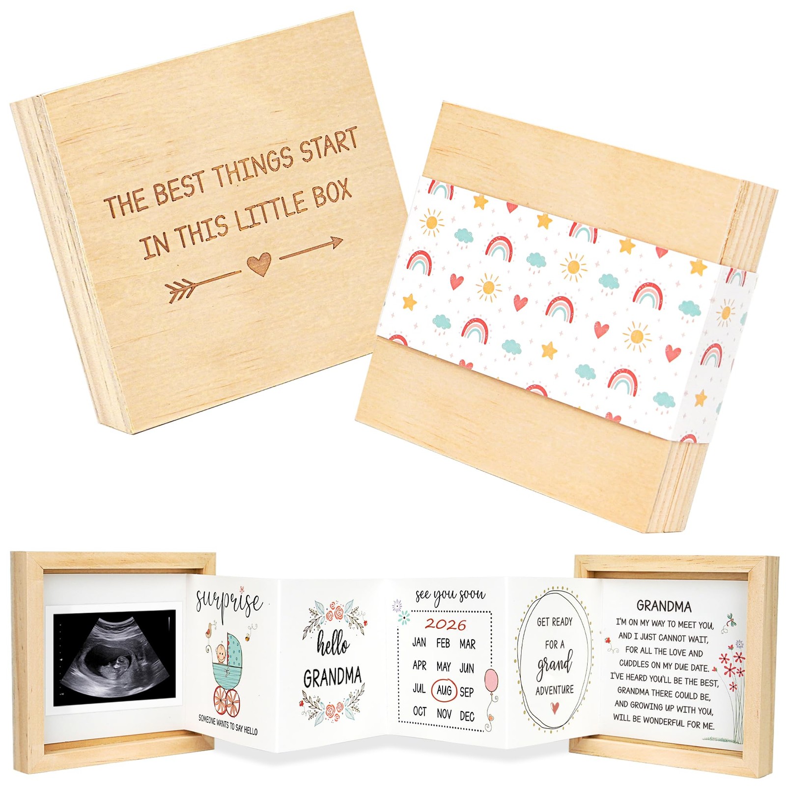Pregnancy Announcement for New Grandma First Time Gift, Promoted To Grandma B...