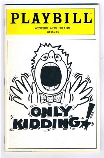 Playbill Only Kidding 1989 Larry Keith Paul Provenza Howard Spiegel Sam Zap