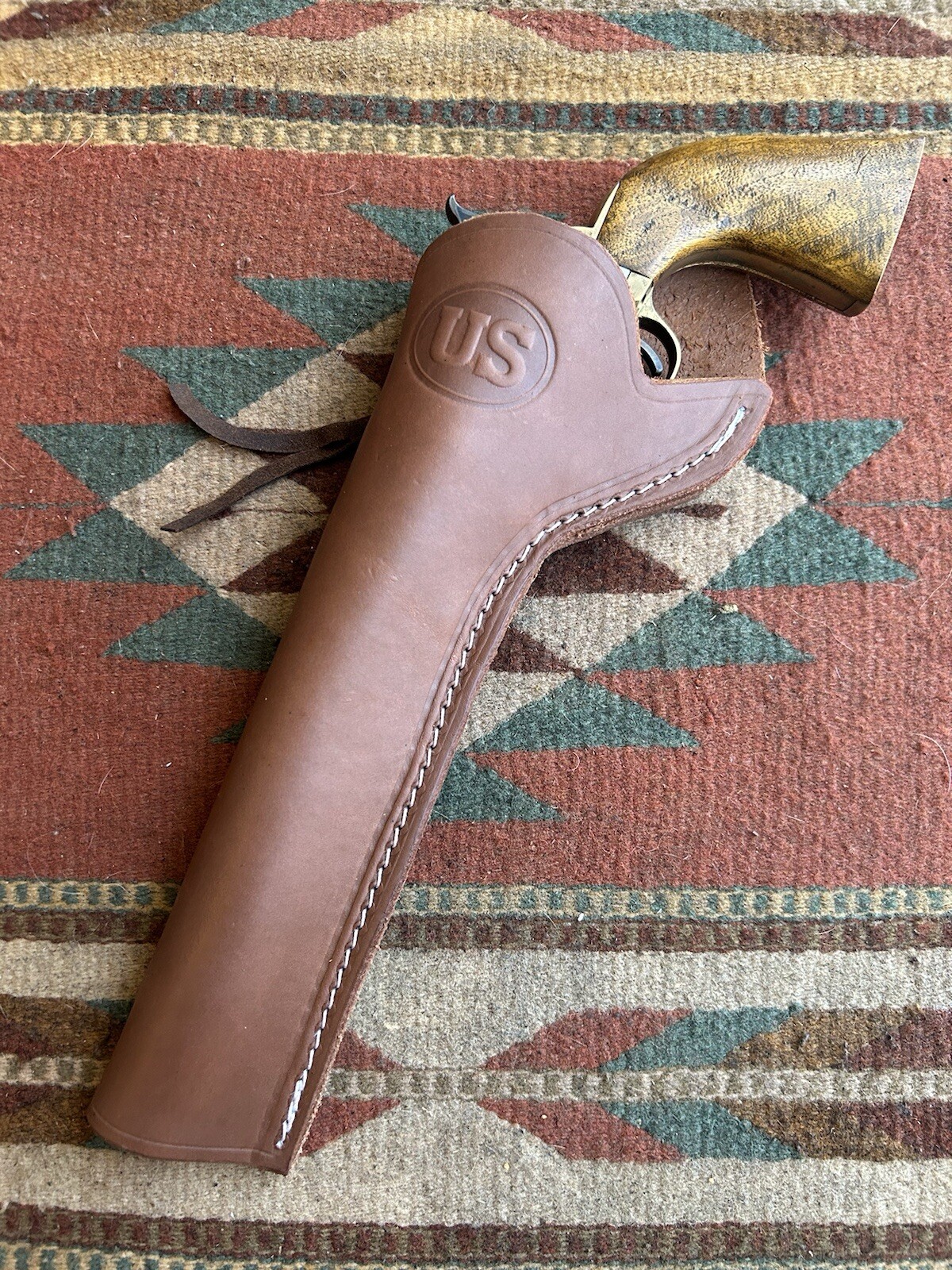 LEFT HAND FITS Colt Uberti 1860 Army 8" Western Leather Cross Draw Holster US