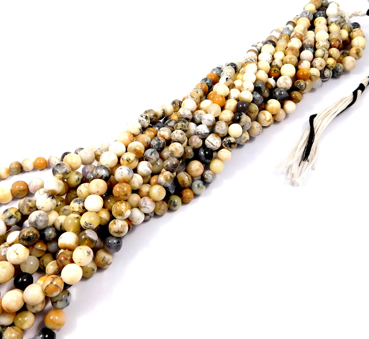 Dendrite Opal Beads 15 Inch Strand 8mm Round Natural Gemstone Jewelry Wholesale