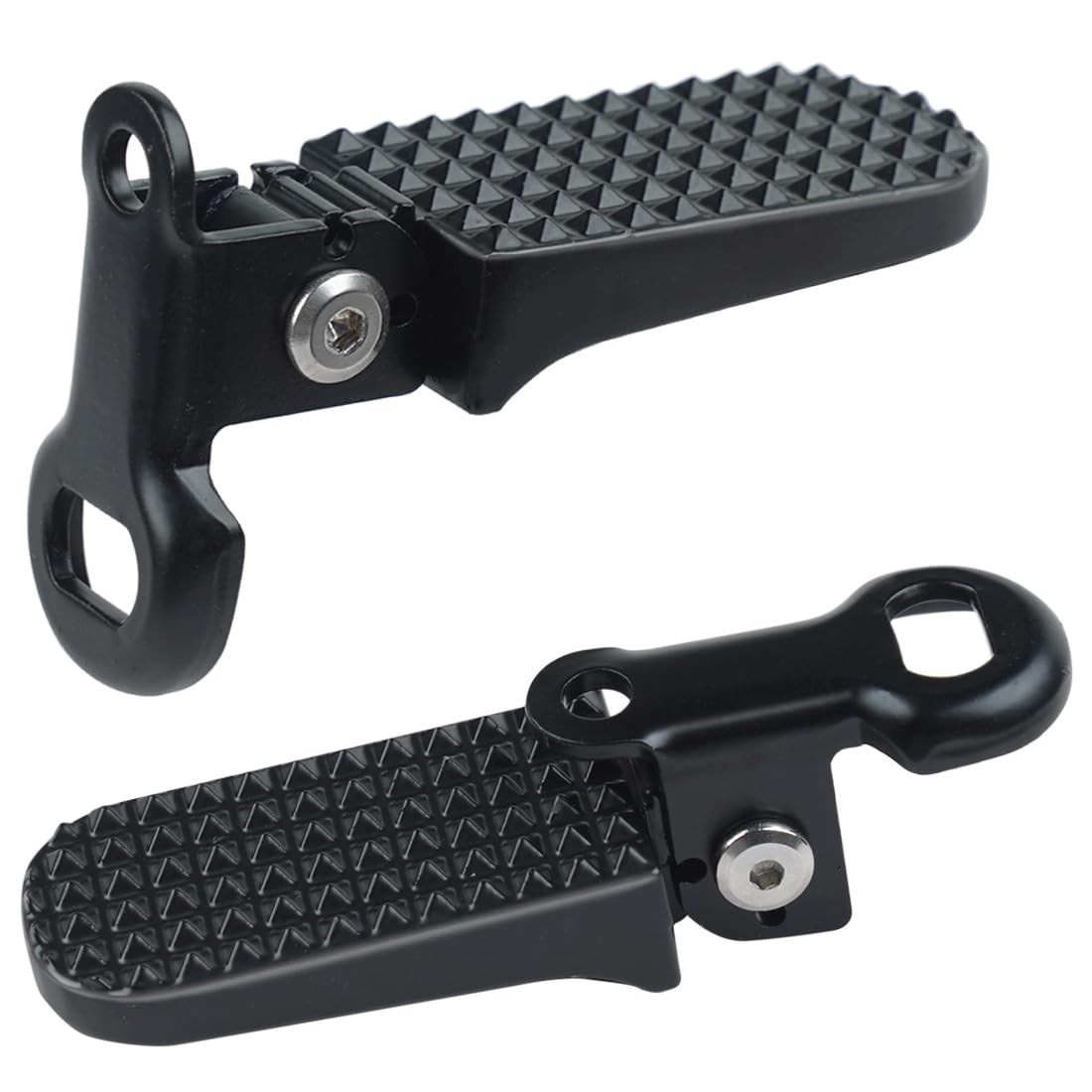 1 Pair Bike Rear Pedals,Aluminium Alloy Pegs, Mini 4.4"L x 1.46"W, Black 