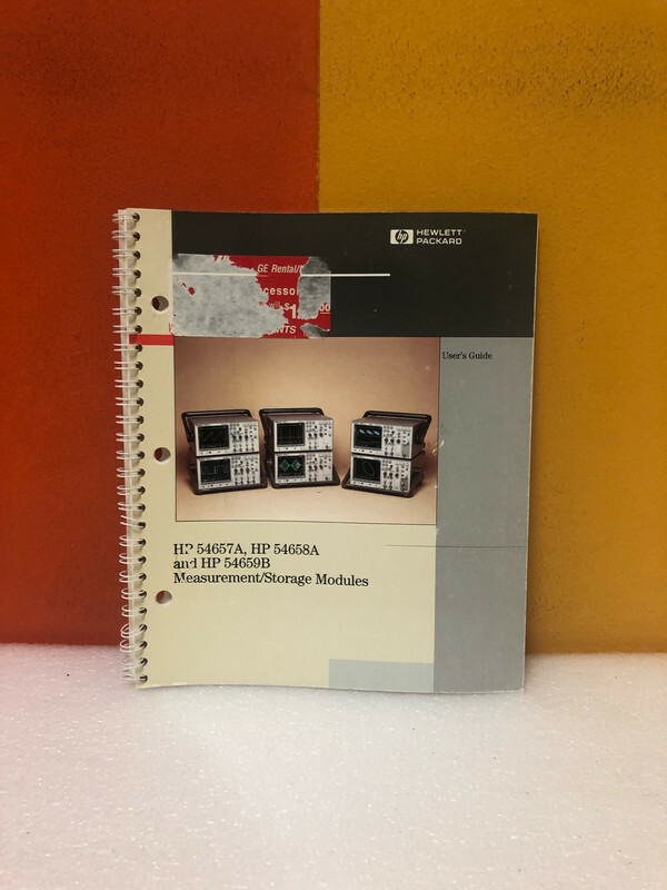 HP 54657-97010 54657A, 54658A & 54659B Measurement/Storage Modules User's Guide