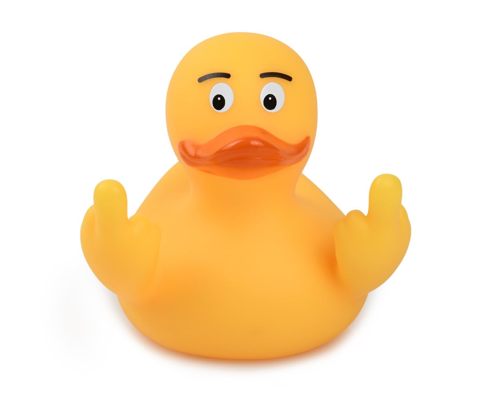 Middle Finger Rubber Ducks 3" Funny Rubber Ducks Giving Two Middle Fingers fo...