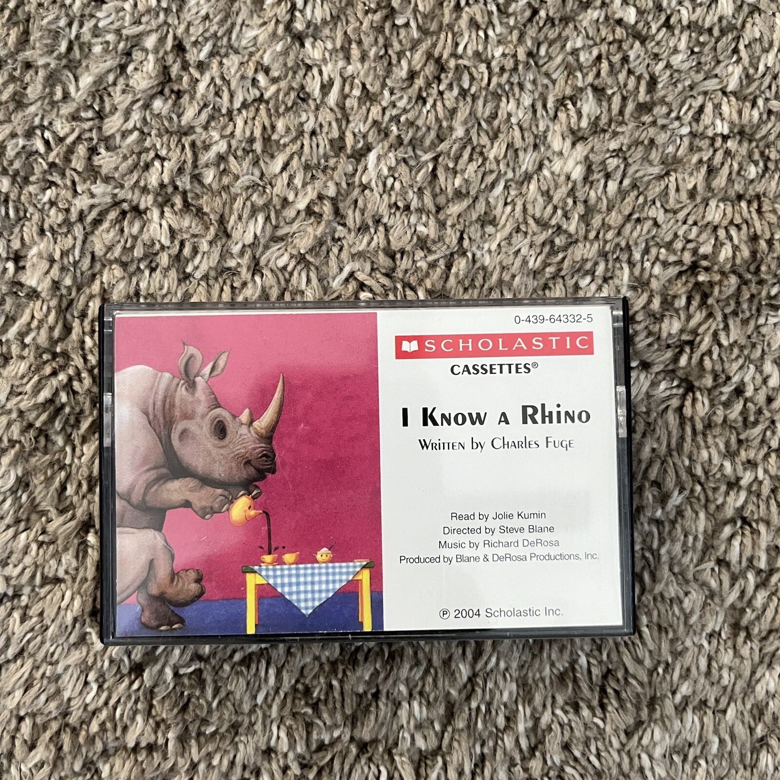 I Know a Rhino [Audio Cassette] Charles Fuge and Jolie Kumin Scholastic