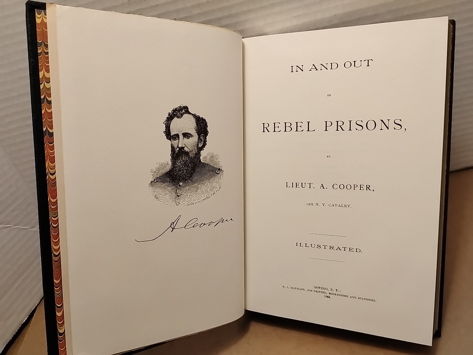 In & Out of Rebel Prisons by Alonzo Cooper 1983 Collector's Library Civil War