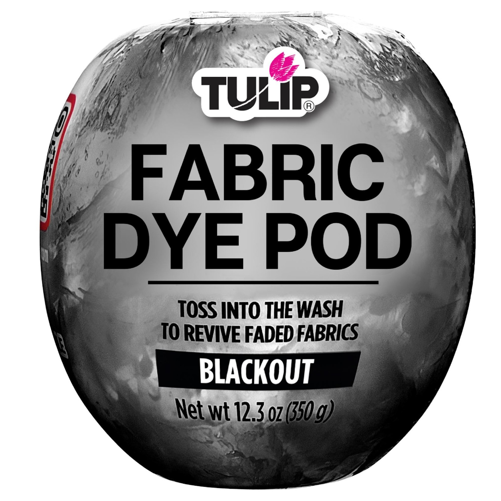 Tulip Fabric Dye Pod Blackout (Black), Permanent for Clothes and 