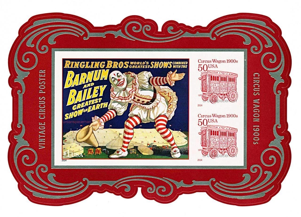 CIRCUS POSTERS SOUVENIR SHEET  #4905