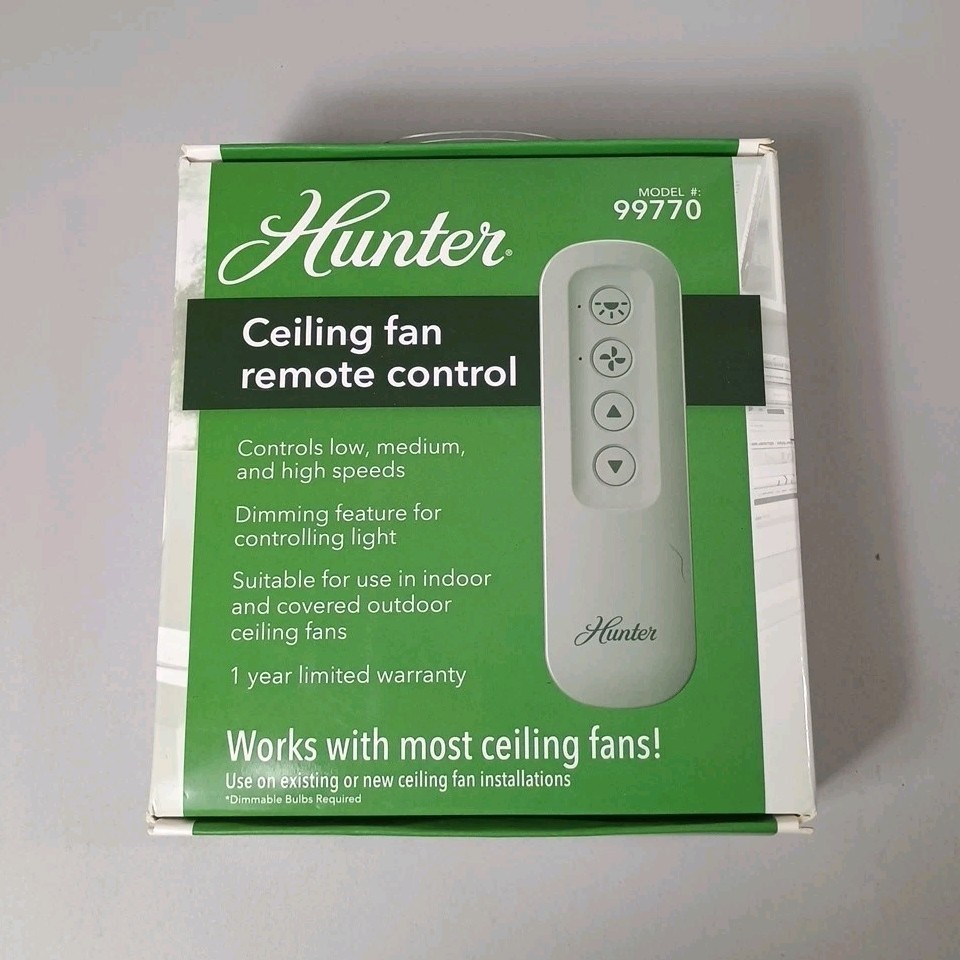 Hunter Ceiling Fan Remote Control Model #99770 Receiver Ceiling Fan 
