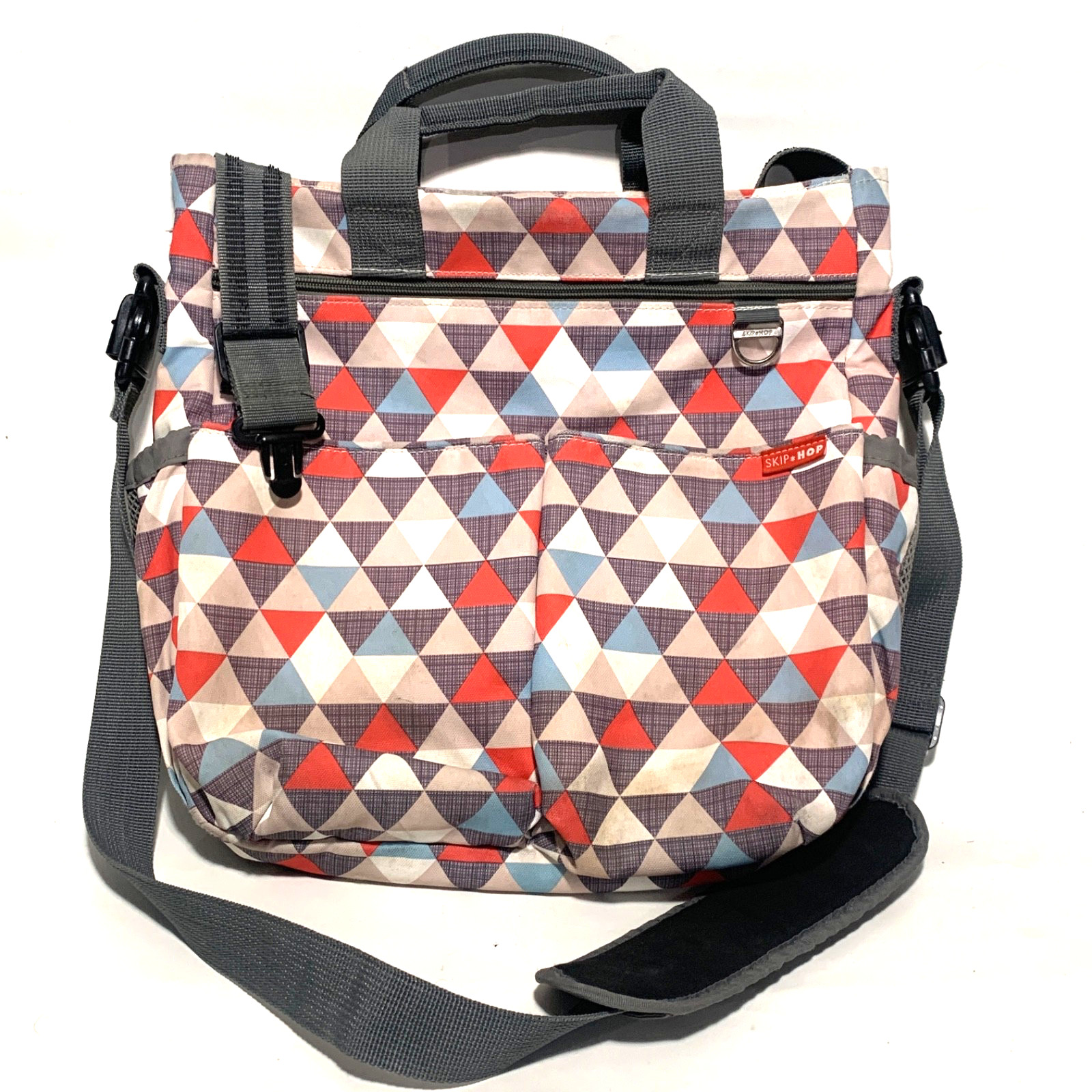 SKIP HOP Duo Signature Diaper Bag Triangles, Excellent condition