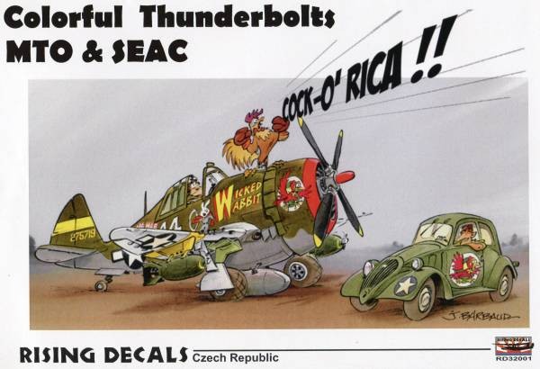 1/32 Rising Decal P-47D for the Mediterranean and Southeast Asia