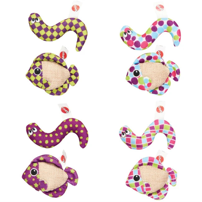 Ethical Products Catch N Release Catnip Toys Fish Worms Cat