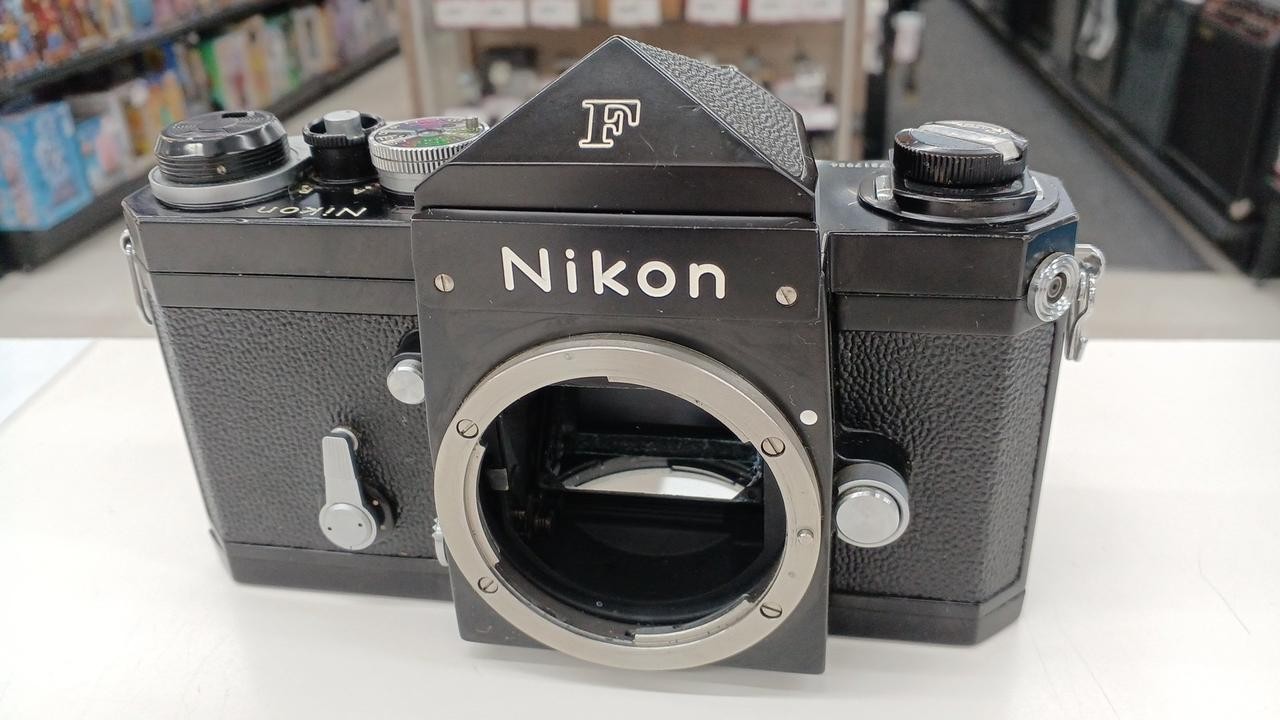 Nikon F Black 35mm SLR Camera Body, Used, Good Prism, Fast Shutter From Japan