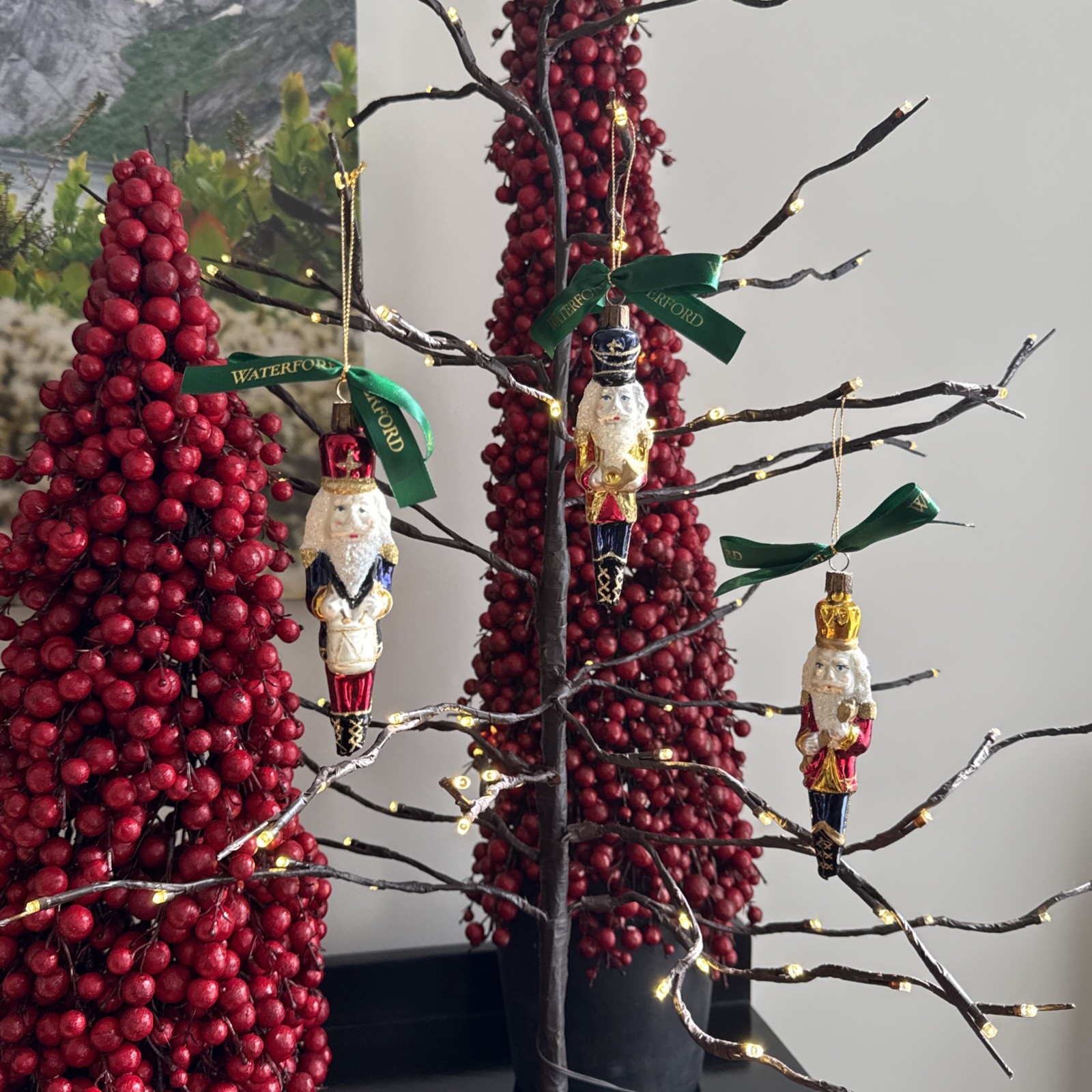 Waterford Holiday Heirlooms Nutcracker Ornaments Original Box (Set Of 3)