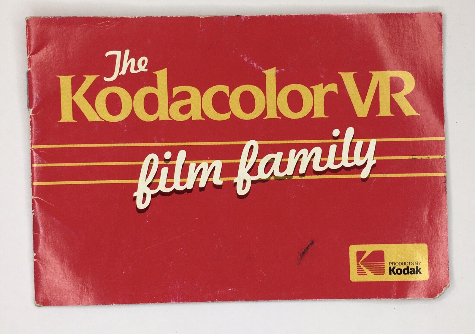The Kodacolor VR film family catalog Vintage Booklet 1984 printed Kodak
