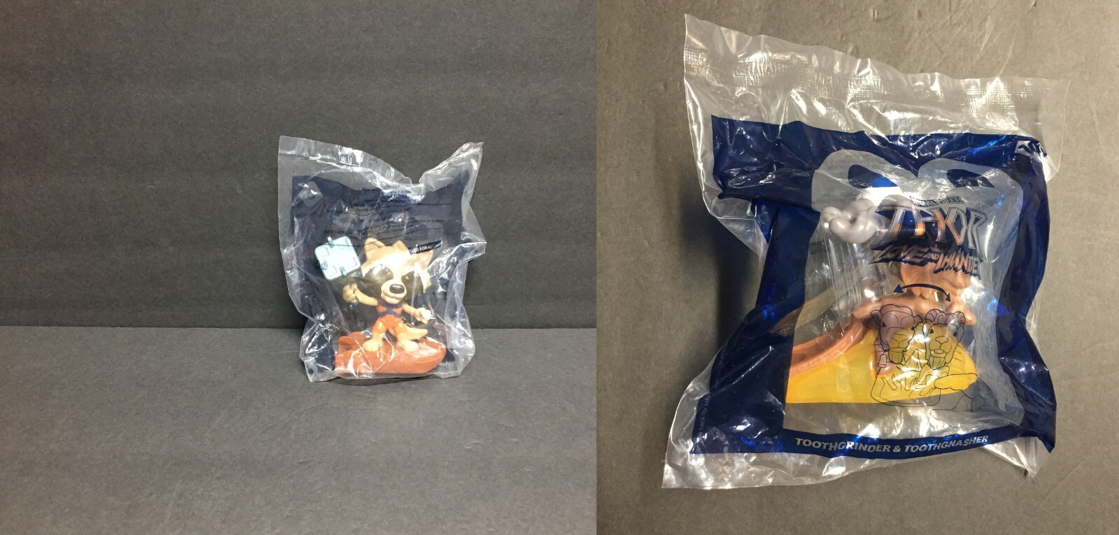 2 Marvel Studios THOR Love and Thunder Mc Donalds Fast Food Happy Meal Toys 6-10