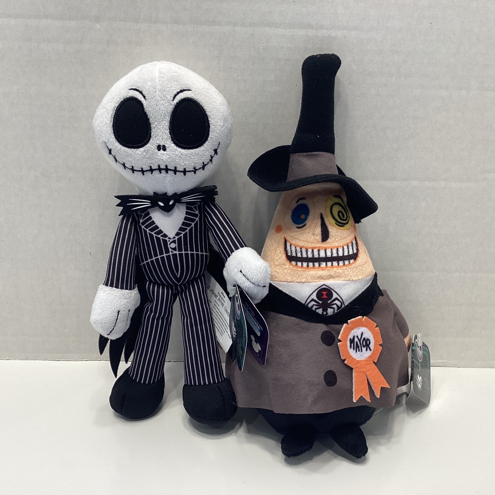 Disney The Nightmare Before Christmas Jack Skellington Plus Mayor Plush 8.5” NWT