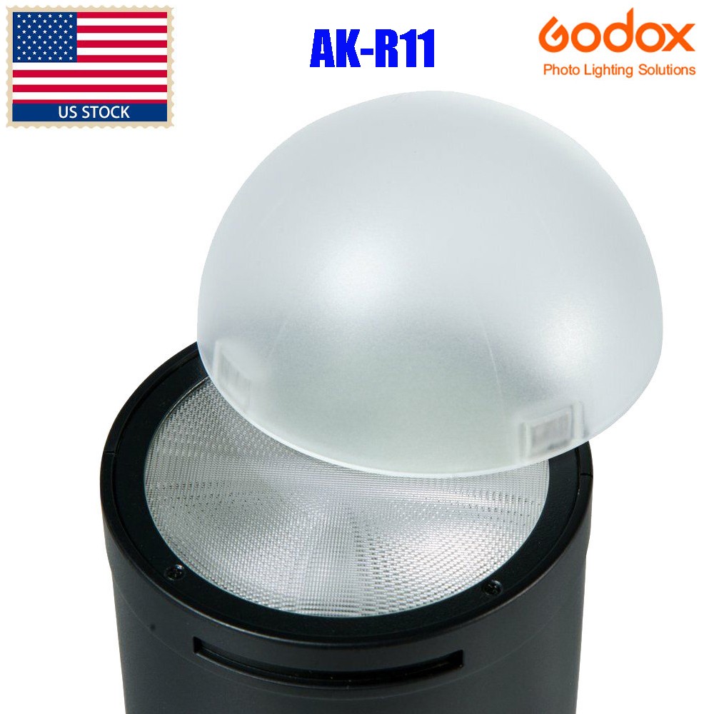 US Godox AK-R11 Round Head Dome Diffuser Accessory For Godox V1 V100 AD200PRO II