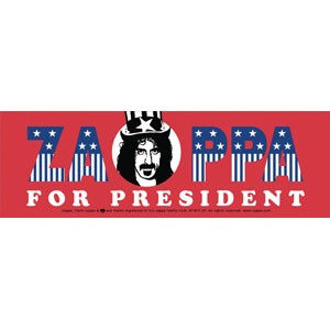 Frank Zappa Bumper Sticker