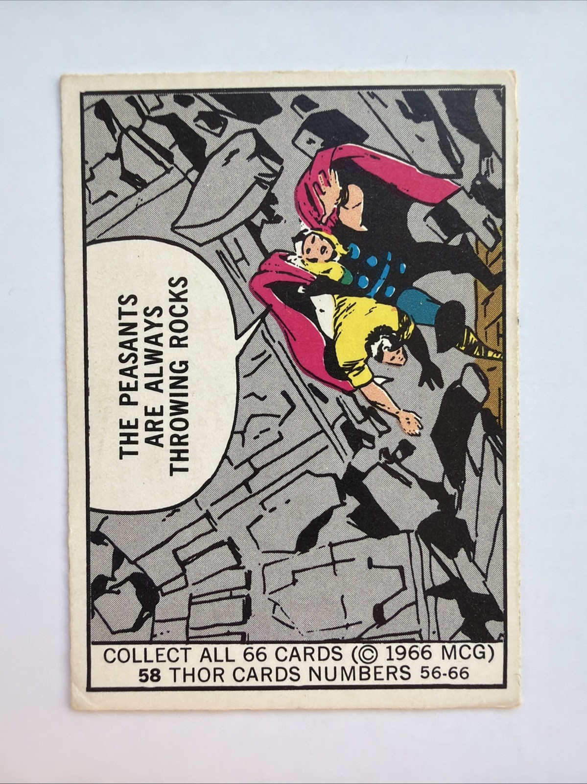 1966 Donruss Marvel Captain America Trading Card #58 Vintage Rookie Card