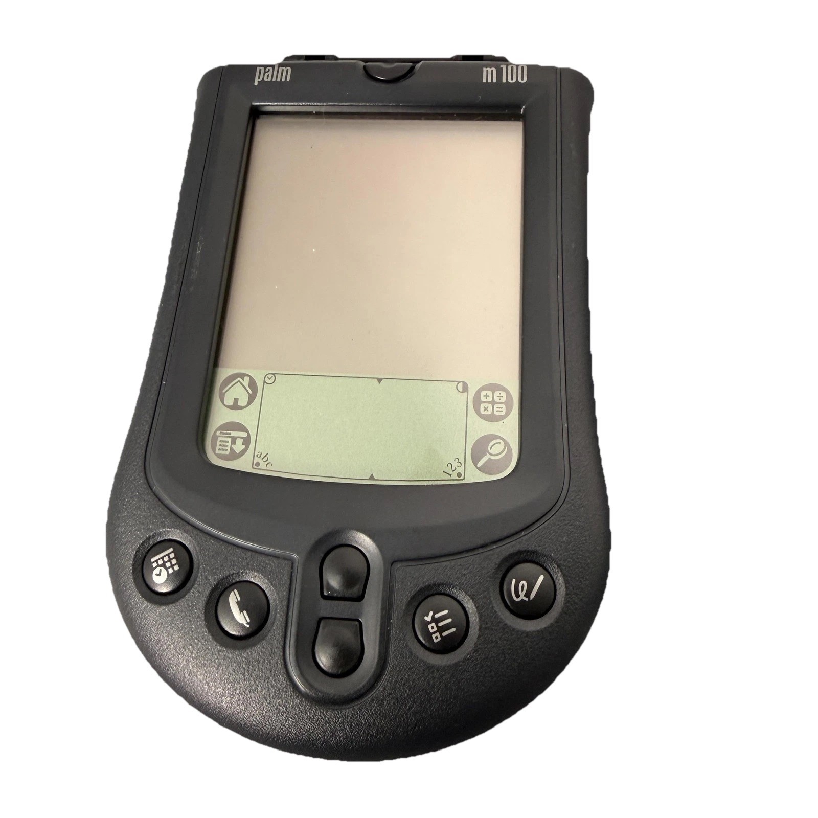 Palm m100 PDA Handheld Organizer Palm OS w/ Black Leather Case - For Parts |...