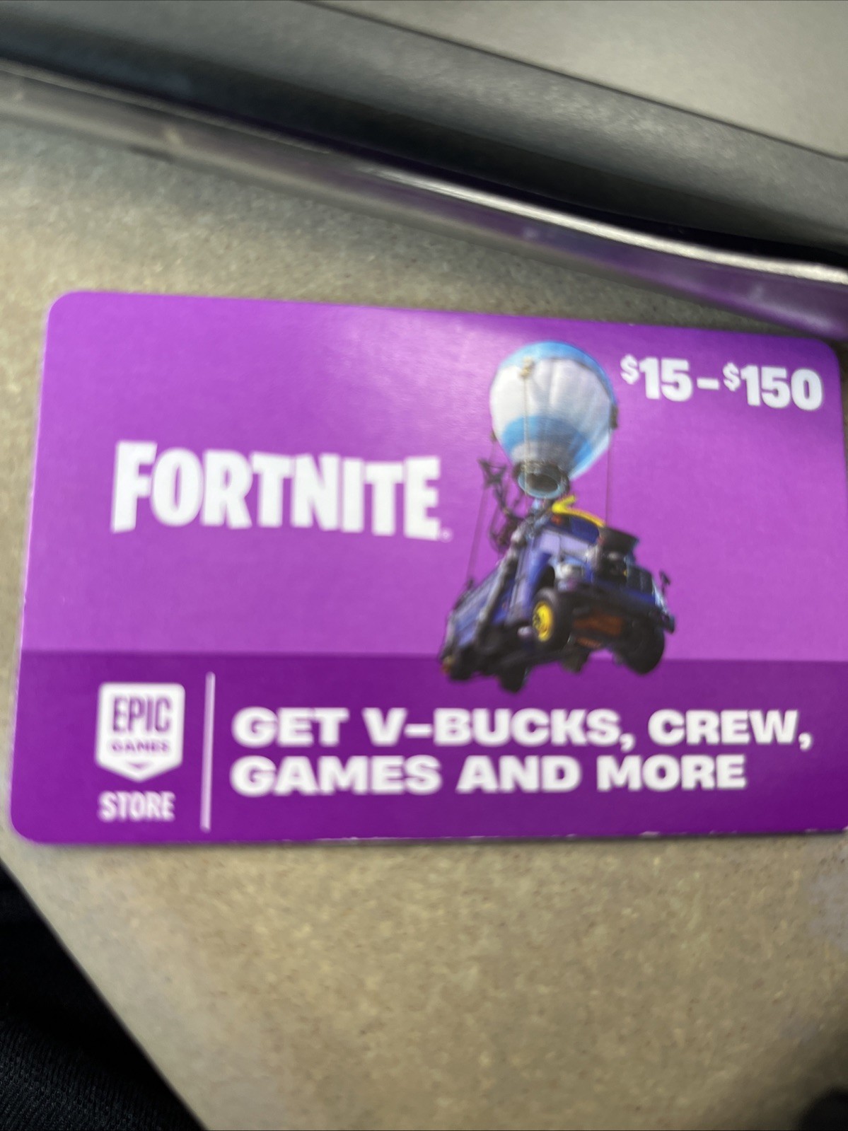Fortnite Giftcard with Vbucks, Crew, Items, $15-$150