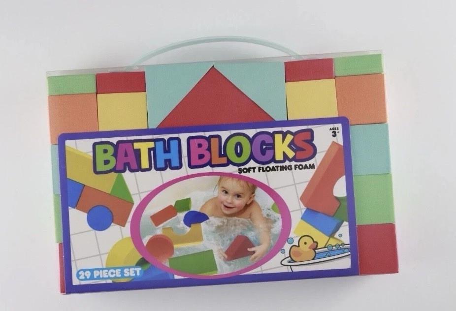 Soft Floating Foam Bath Blocks - 29 Piece Set - Brand New