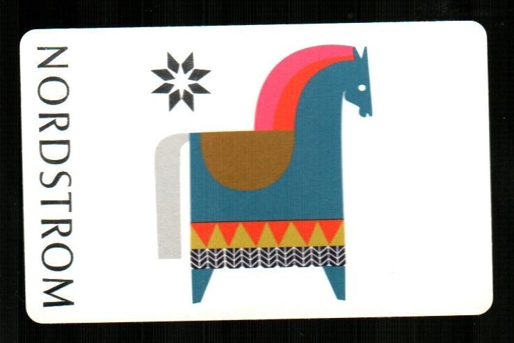 NORDSTROM Christmas Star and Horse ( 2015 ) Gift Card ( $0 )